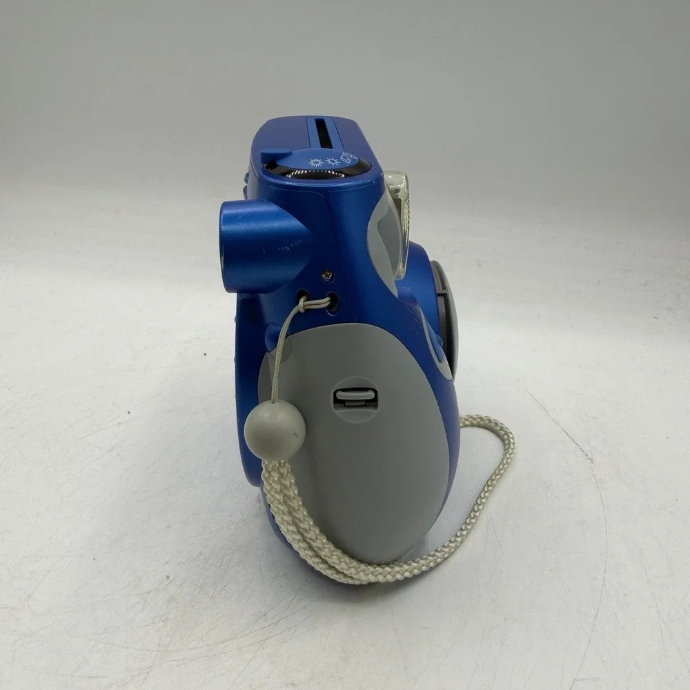 Polaroid 300 Instant Film Camera Blue w/ Strap - Tested & Working
